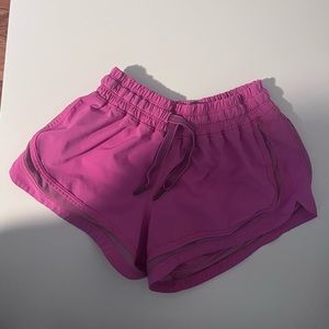 Lululemon sonic pink hotty hot shorts